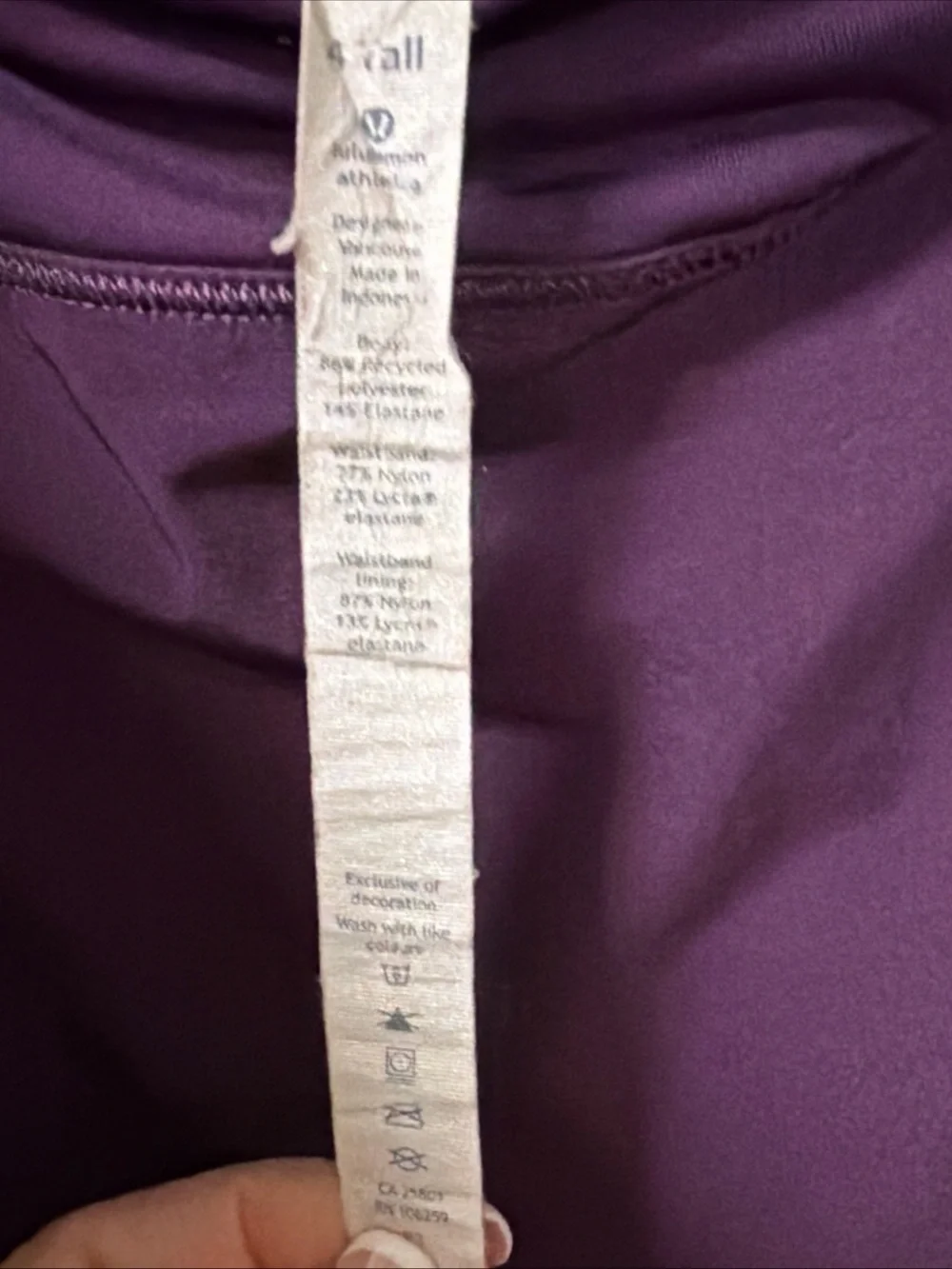 Lululemon Circuit Breaker Skort Womens Size 4 Tall Purple Tennis Active Skirt